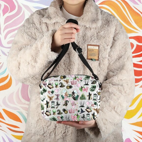 Musical Theater Crossbody Bag Unisex Canvas Gift for Witch Love Fan - Picture 4 of 7